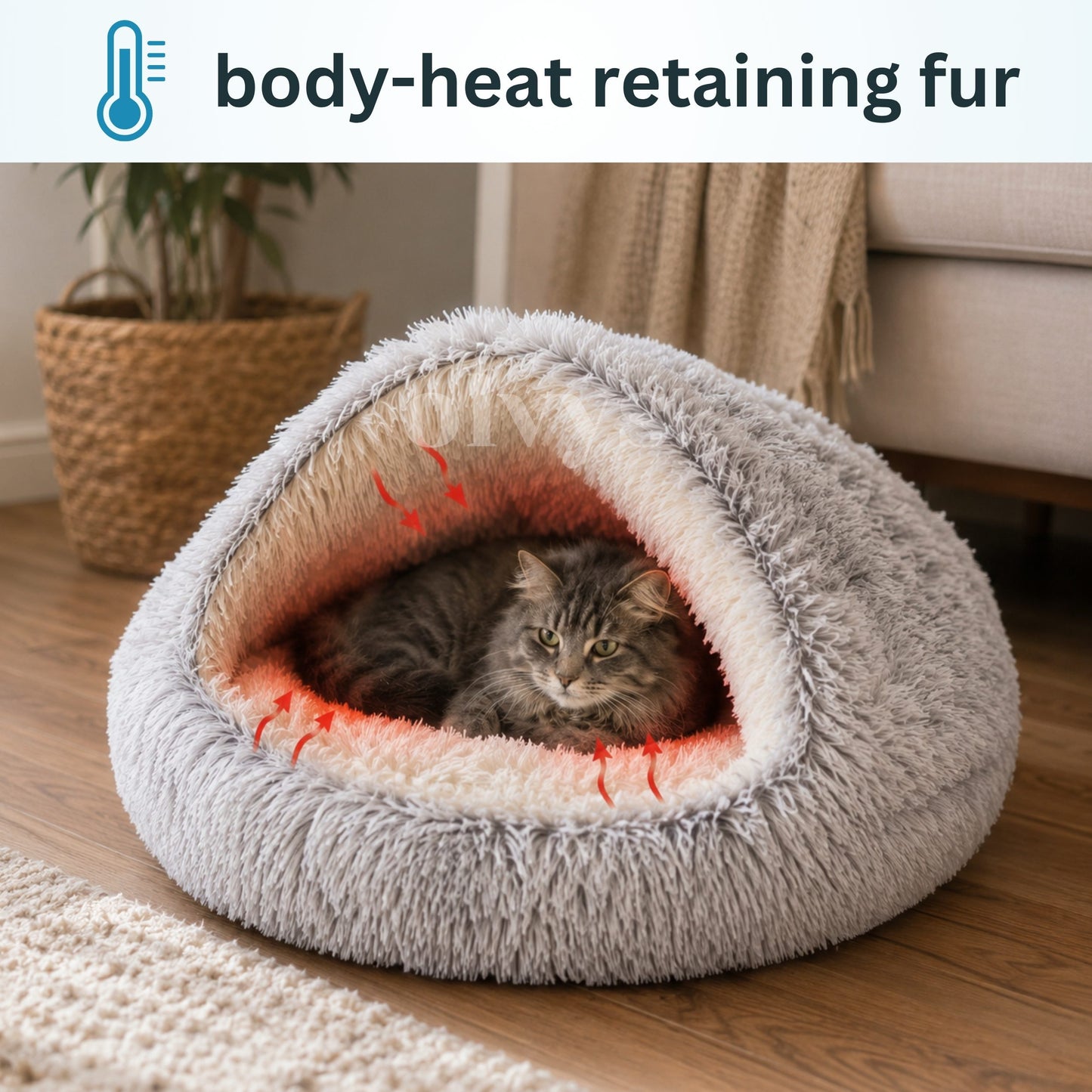 cozy cocoon - cat bed